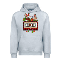 Heather Grey christmas cassette Urban Hoodie - FaDigitalArtStudio