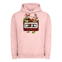 Pigment Salmon christmas cassette Urban Hoodie - FaDigitalArtStudio