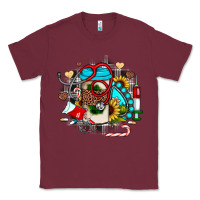 Burgundy Christmas sunflower gemstone nurse Classic Tee - JahusDesignShop