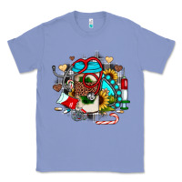 Colony Blue Christmas sunflower gemstone nurse Classic Tee - JahusDesignShop