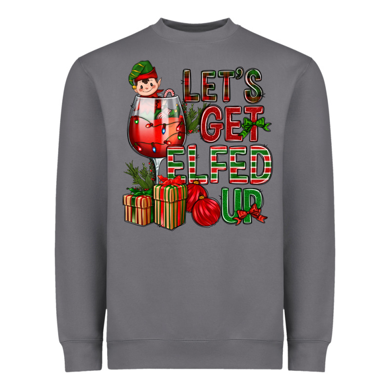 Let's Get Elfed Up Christmas Heavyweight Sweatshirt by BundleAndBundleShop | Teevron