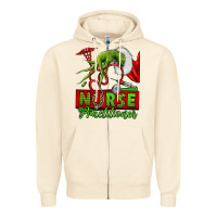 Sandshell Christmas Character Nurse Zipper Hoodie - NancyCooperArtShop
