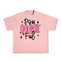 Salmon powherful Urban Heavy Tee - MaliasSmallBusiness
