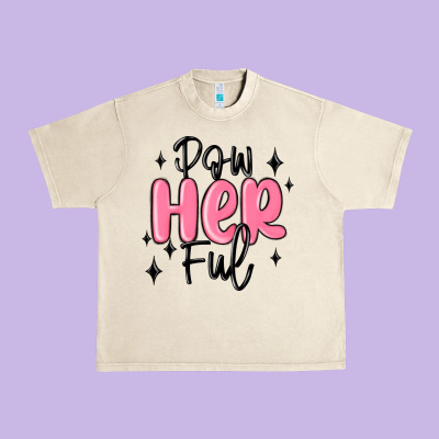 Powherful Urban Heavy Tee Designed By Maliassmallbusiness