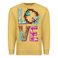 Antique Gold Love crown of the thorns Easter Day Premium Sweatshirt - HowdyJamesFarm