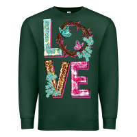 Sports Green Love crown of the thorns Easter Day Premium Sweatshirt - HowdyJamesFarm