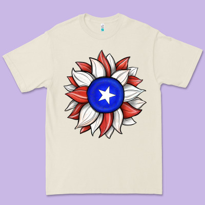Sunflower Puerto Rico Flag Premium Tee Designed By Jahusdesignshop