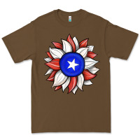 Cacao sunflower puerto rico flag Premium Tee - JahusDesignShop