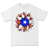 White sunflower puerto rico flag Premium Tee - JahusDesignShop