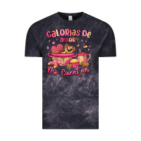 Cloud Black calorias de amor no cuentan mexican valentines day Vintage Tee - MaliasSmallBusiness