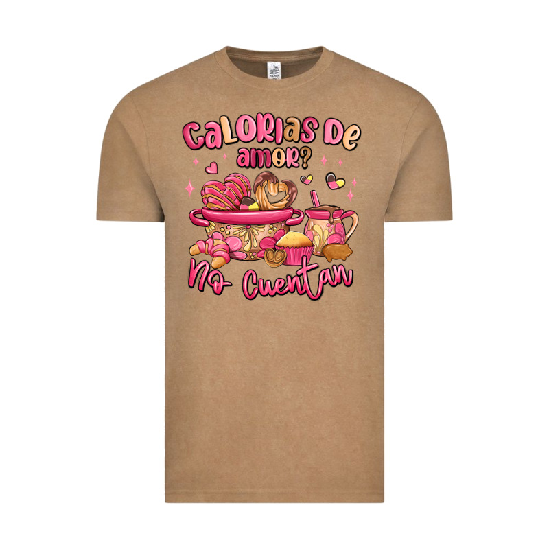 Calorias De Amor No Cuentan Mexican Valentines Day Vintage Tee by MaliasSmallBusiness | Teevron