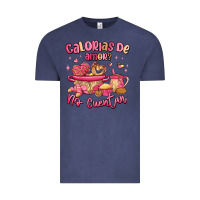 Vintage Denim calorias de amor no cuentan mexican valentines day Vintage Tee - MaliasSmallBusiness