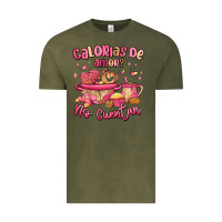 Vintage Olive calorias de amor no cuentan mexican valentines day Vintage Tee - MaliasSmallBusiness