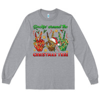 Heather Grey Rockin' Around The Christmas Tree Long Sleeve Tee - BundleAndBundleShop