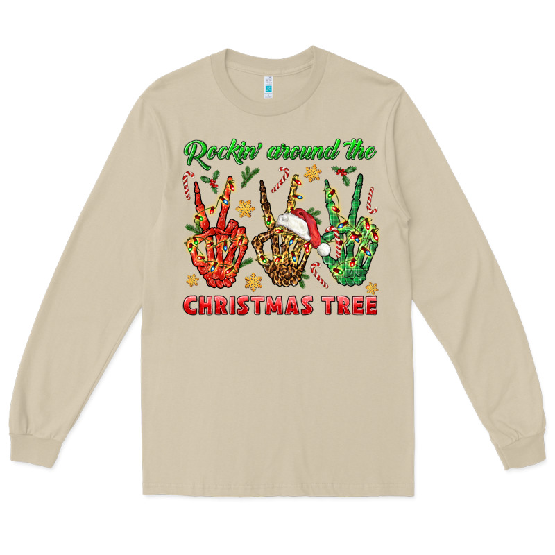 Rockin' Around The Christmas Tree Long Sleeve Tee by BundleAndBundleShop | Teevron