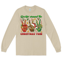 Mushroom Rockin' Around The Christmas Tree Long Sleeve Tee - BundleAndBundleShop
