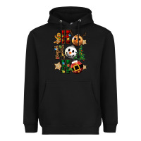 Black ho ho ho christmas Heavyweight Hoodie - CowGirlArtShop