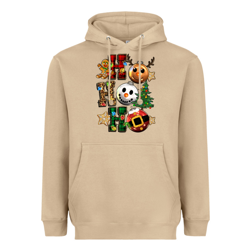 Ho Ho Ho Christmas Heavyweight Hoodie by CowGirlArtShop | Teevron