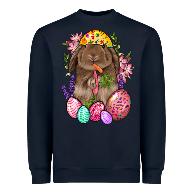 Rabbit And Carrot Easter Heavyweight Sweatshirt by BundleAndBundleShop | Teevron