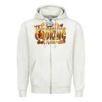 Oatmeal Heather Thanksgiving Cooking Crew Zipper Hoodie - texasbilliewilder