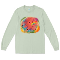 Matcha tie die watermelon Long Sleeve Tee - JahusDesignShop