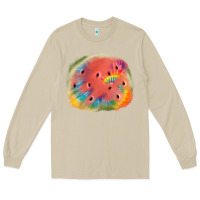 Mushroom tie die watermelon Long Sleeve Tee - JahusDesignShop