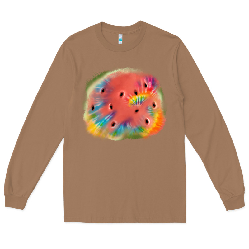 Tie Die Watermelon Long Sleeve Tee by JahusDesignShop | Teevron