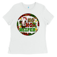 White Christmas ho ho heifer Ladies Tee - Artiststas