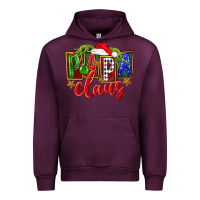 Mauve Wine Christmas papa claus Urban Hoodie - FaDigitalArtStudio