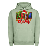 Pigment Oil Green Christmas papa claus Urban Hoodie - FaDigitalArtStudio