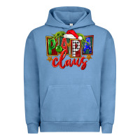 Pigment Pebble Blue Christmas papa claus Urban Hoodie - FaDigitalArtStudio