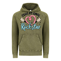Vintage Olive educational rockstar Vintage Hoodie - MaliasSmallBusiness