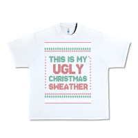 White this is my ugly christmas Urban Heavy Tee - MaliasSmallBusiness