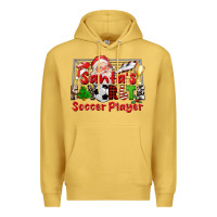 Antique Gold santas favorite soccer player Premium Hoodie - CowGirlArtShop