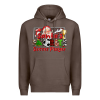Coffee santas favorite soccer player Premium Hoodie - CowGirlArtShop