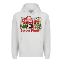 Dove Grey santas favorite soccer player Premium Hoodie - CowGirlArtShop