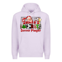 Lilac santas favorite soccer player Premium Hoodie - CowGirlArtShop