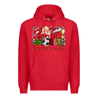 Red santas favorite soccer player Premium Hoodie - CowGirlArtShop