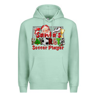 Seafoam santas favorite soccer player Premium Hoodie - CowGirlArtShop