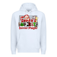 White santas favorite soccer player Premium Hoodie - CowGirlArtShop