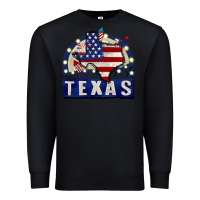 Black texas 4th of july Premium Sweatshirt - CowGirlArtShop