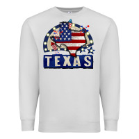 Dove Grey texas 4th of july Premium Sweatshirt - CowGirlArtShop