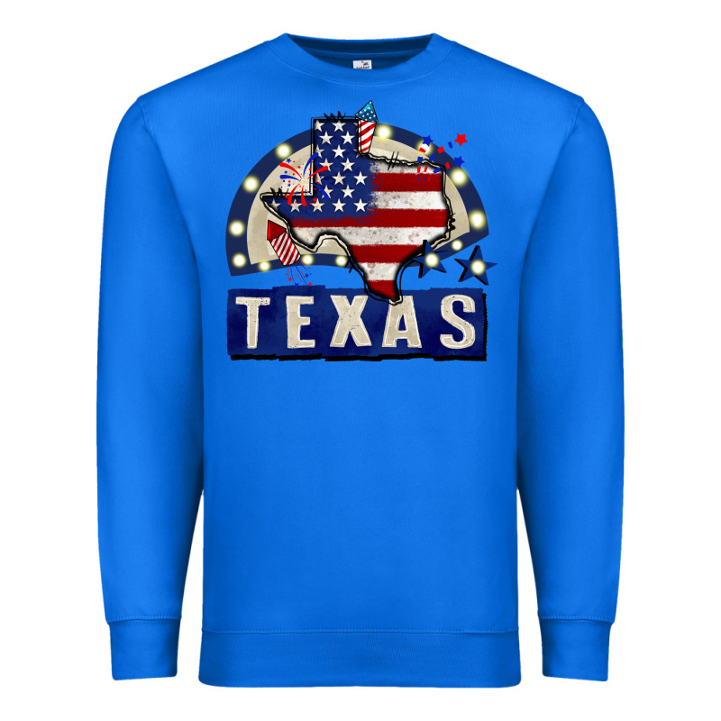 Texas 4th Of July Premium Sweatshirt by CowGirlArtShop | Teevron
