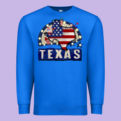 Texas 4th Of July Premium Sweatshirt Designed By Cowgirlartshop