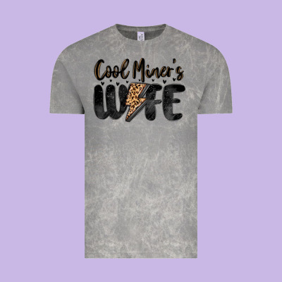 Cool Miner S Wife Vintage Tee Designed By Maliassmallbusiness