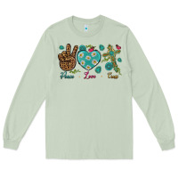 Matcha Peace Love Cross Long Sleeve Tee - BundleAndBundleShop