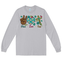 Moon Dust Peace Love Cross Long Sleeve Tee - BundleAndBundleShop