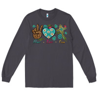 Smoke Peace Love Cross Long Sleeve Tee - BundleAndBundleShop