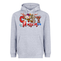 Heather Grey cozy season snowman Heavyweight Hoodie - CowGirlArtShop
