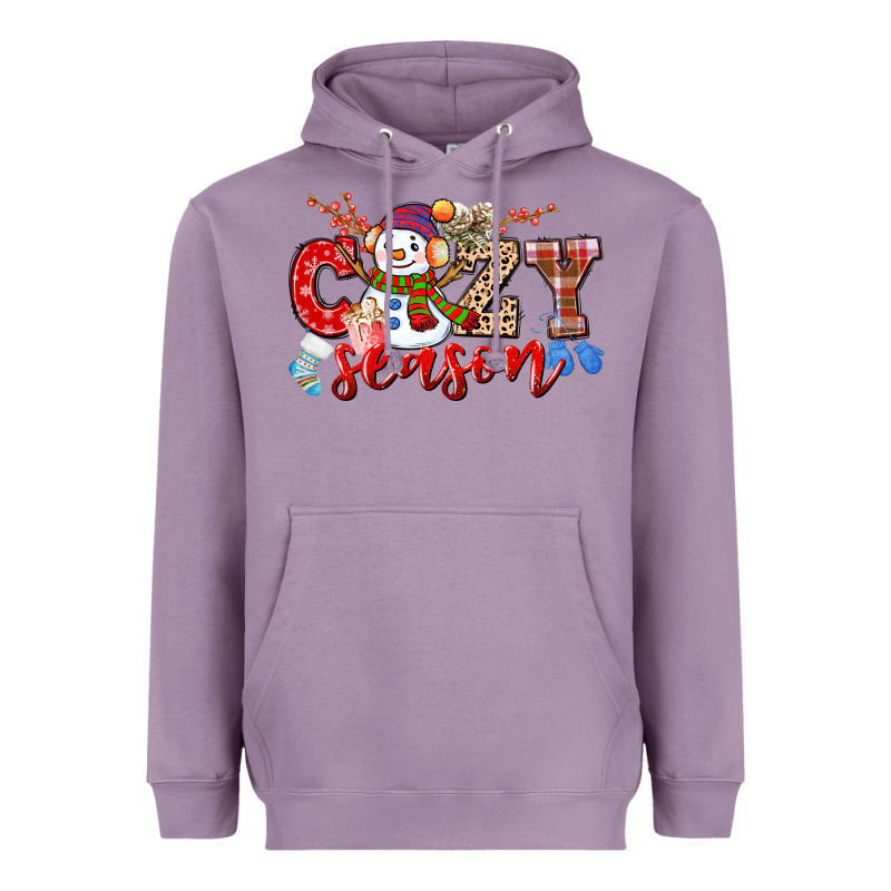 Cozy Season Snowman Heavyweight Hoodie by CowGirlArtShop | Teevron